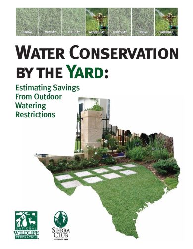 water consv by the yard