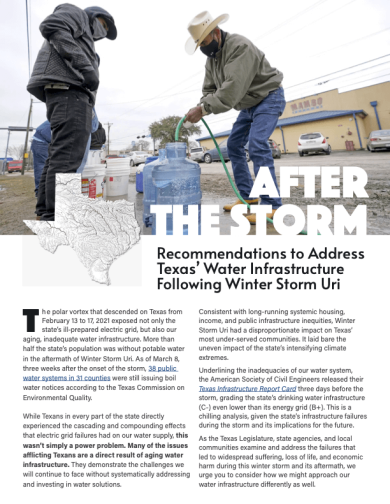 Post-Winter Storm Uri Brief - cover